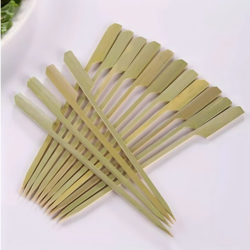 Japanese Teppo BBQ Skewers - Natural Bamboo Paddle Skewers for Yakitori & Grilling