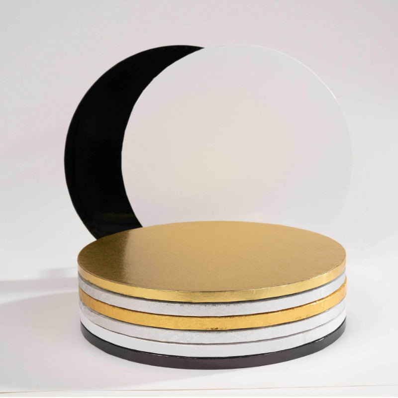 Round cake drum - Multi-color assortment stack display