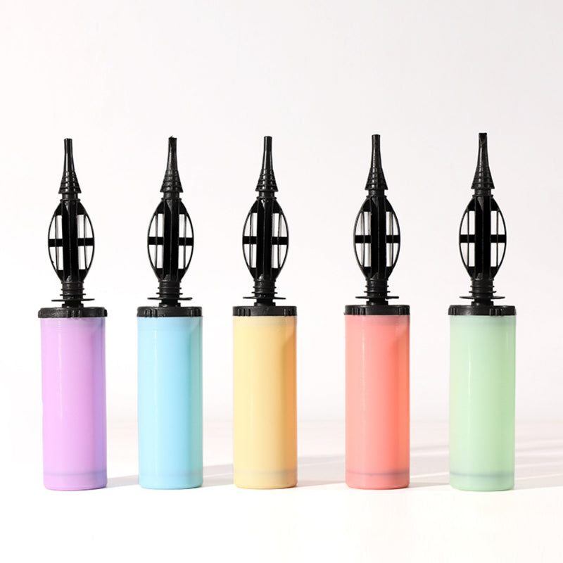 Balloon hand pump medium round nozzle macaron pastel color assortment