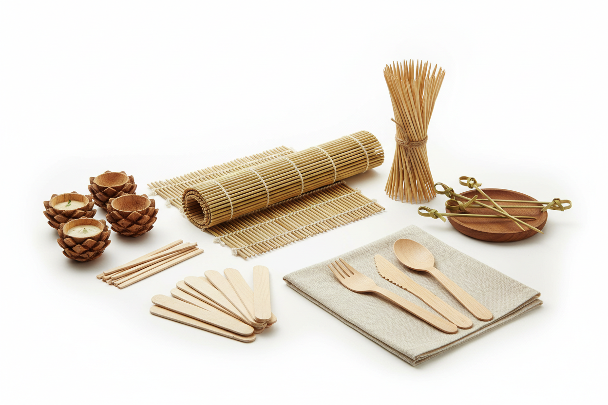 Bamboo & Wood Disposable Utensils