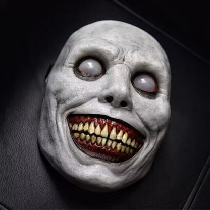White face demon Halloween latex mask