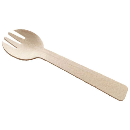 Wedding & Party Wooden Cutlery Set - Elegant Biodegradable Spoons, Forks, Knives