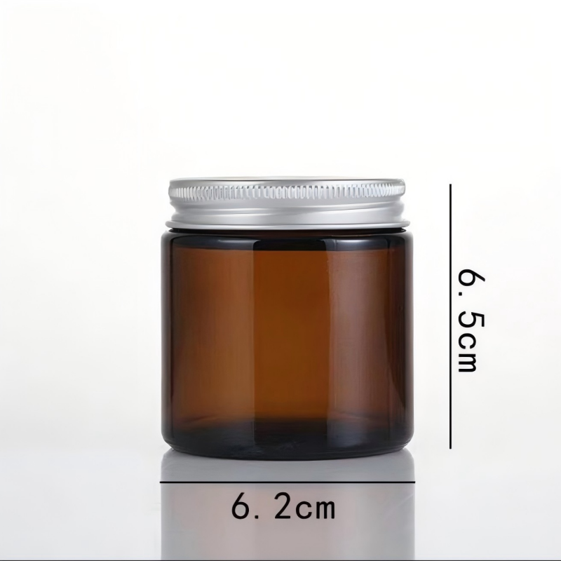Amber & Clear Glass Candle Jars – Customizable for Scented Candles, Votive Holders & Aromatherapy