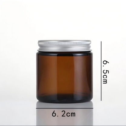 Amber & Clear Glass Candle Jars – Customizable for Scented Candles, Votive Holders & Aromatherapy