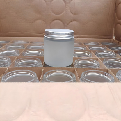 Amber & Clear Glass Candle Jars – Customizable for Scented Candles, Votive Holders & Aromatherapy