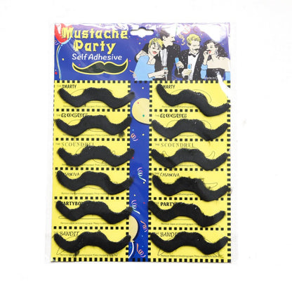 Halloween Fake Mustache & Beard Set – Costume Facial Hair for Adults, Funny Photo Booth Prop, Masquerade Party Supplies