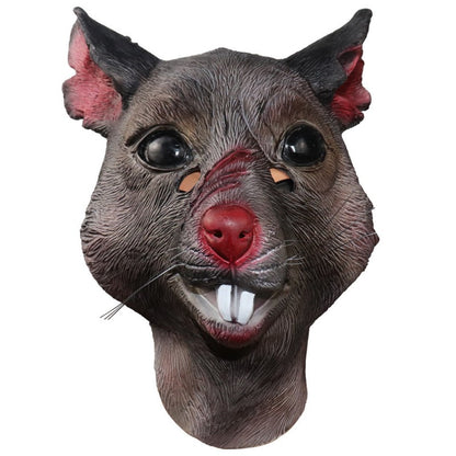 Rat head Halloween latex mask