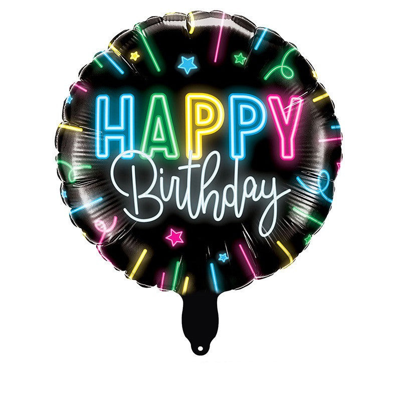 Wholesale Happy Birthday Aluminum Foil Balloons – 18 Inch Round Mylar Party Decoration Balloons for Birthday Celebration