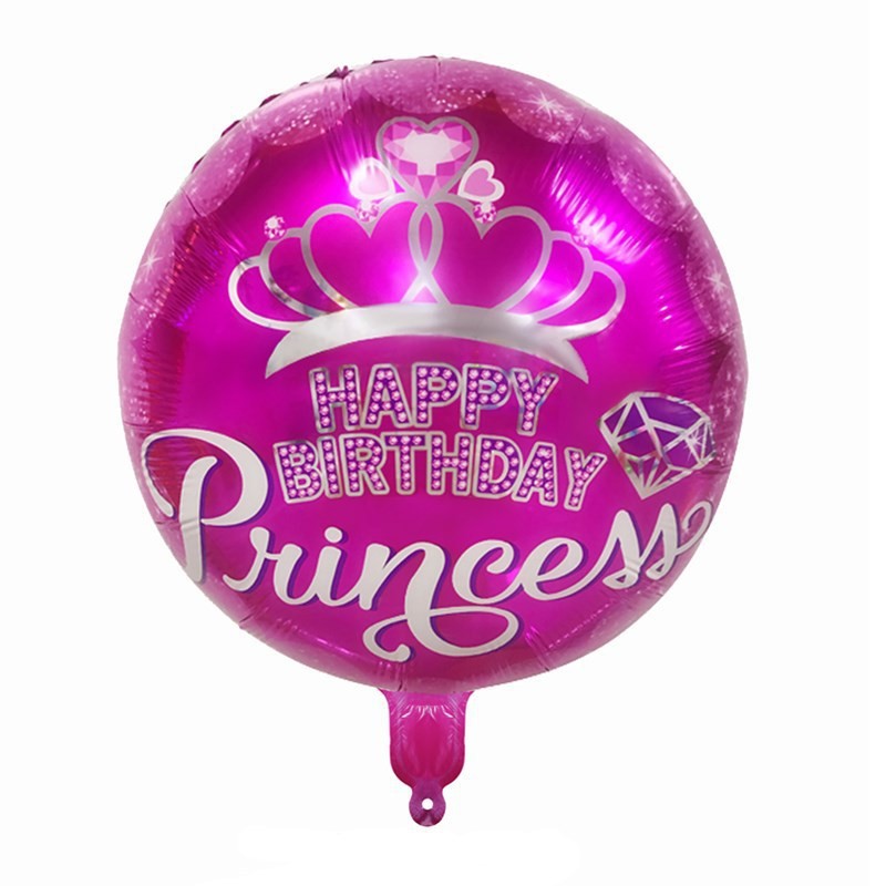 Wholesale Happy Birthday Aluminum Foil Balloons – 18 Inch Round Mylar Party Decoration Balloons for Birthday Celebration