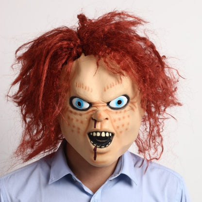 Red-haired killer doll Halloween latex mask
