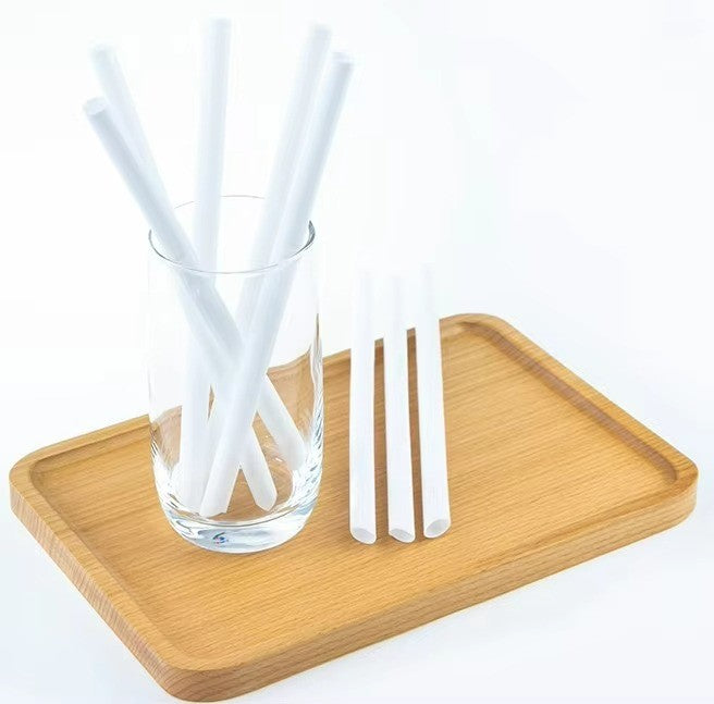 21cm Disposable Colorful Straight Plastic Drinking Straw Boba Milk Tea Straw