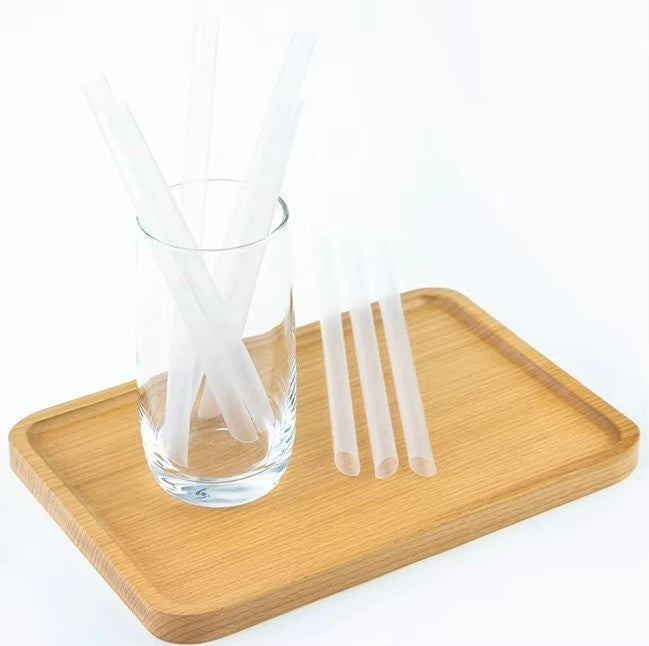 21cm Disposable Colorful Straight Plastic Drinking Straw Boba Milk Tea Straw