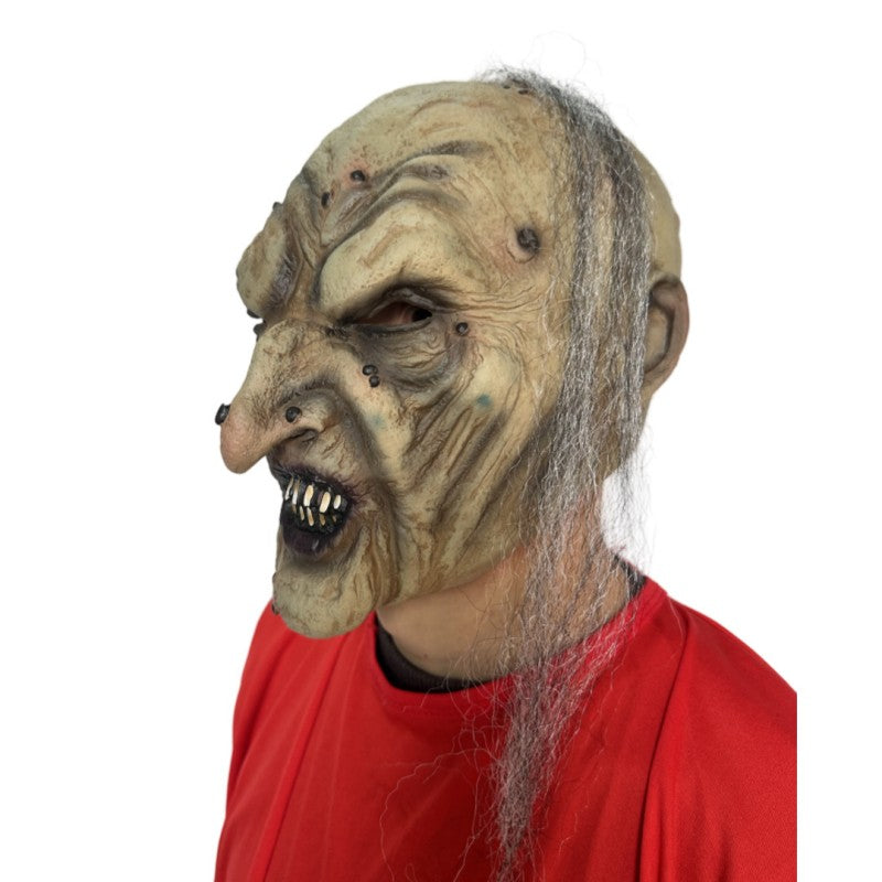 Halloween Monster Mask Set – Creepy Witch, Pirate & Ghoul Face Prop for Spooky Party, Haunted House Decoration