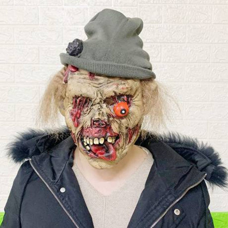 Halloween Monster Mask Set – Creepy Witch, Pirate & Ghoul Face Prop for Spooky Party, Haunted House Decoration