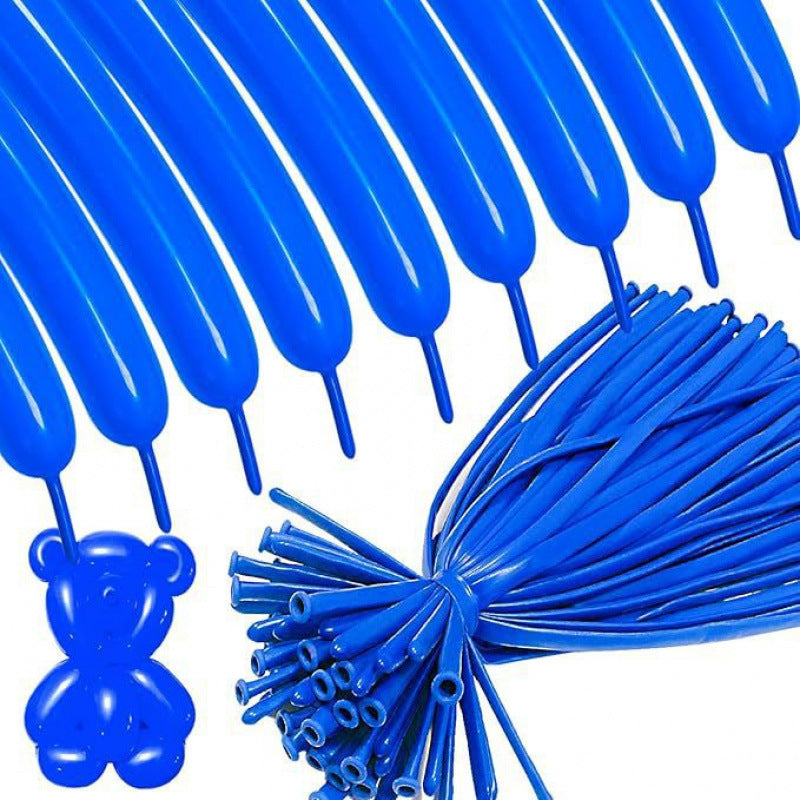 260Q twisting balloon pearl dark blue with twisted figures