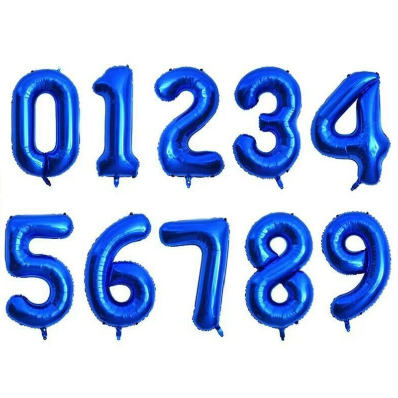 40-inch number foil balloon midnight blue numeral digits