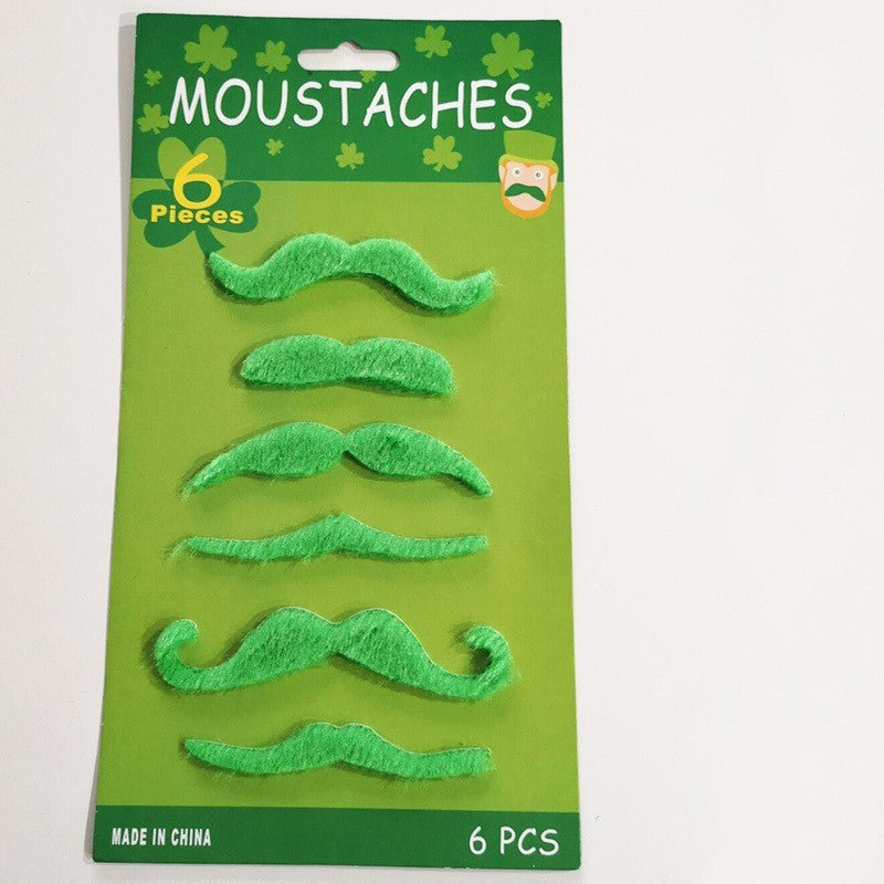 Halloween Fake Mustache & Beard Set – Costume Facial Hair for Adults, Funny Photo Booth Prop, Masquerade Party Supplies