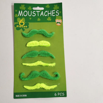 Halloween Fake Mustache & Beard Set – Costume Facial Hair for Adults, Funny Photo Booth Prop, Masquerade Party Supplies