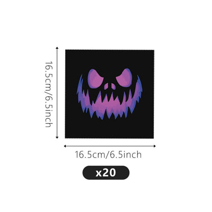 Purple Pumpkin Devil Halloween Party Set – Disposable Plates, Napkins & Cups for Spooky Birthday, Themed Celebration Supplies