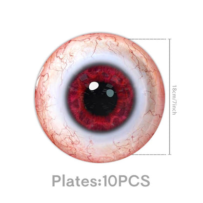 Big Eye Themed Party Decoration Set | Birthday & Halloween Supplies | Tableware & Garland Kit
