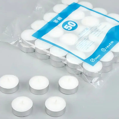 Paraffin 4h tealight candles bulk package with loose individual candles