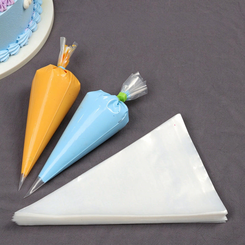 Disposable pastry piping bag - Filled frosting bags with flat empty bag display