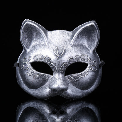 Venetian Vintage Mask for Halloween – Antique Carved Masquerade Mask, Adult & Child Party Prop for Fancy Dress Ball