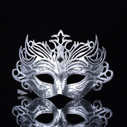 Venetian Vintage Mask for Halloween – Antique Carved Masquerade Mask, Adult & Child Party Prop for Fancy Dress Ball