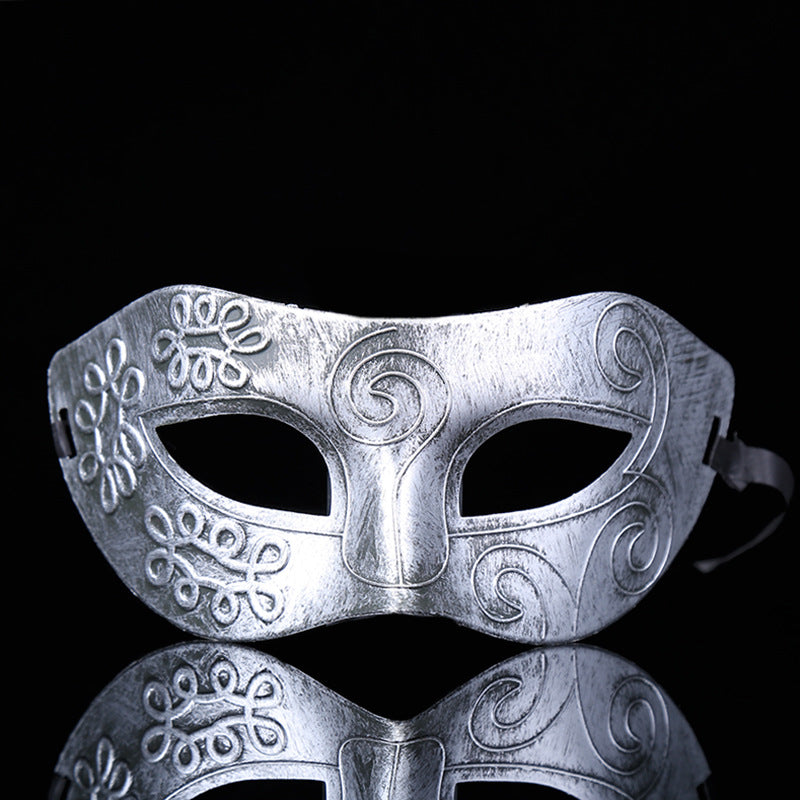 Venetian Vintage Mask for Halloween – Antique Carved Masquerade Mask, Adult & Child Party Prop for Fancy Dress Ball