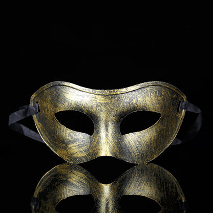 Venetian Vintage Mask for Halloween – Antique Carved Masquerade Mask, Adult & Child Party Prop for Fancy Dress Ball