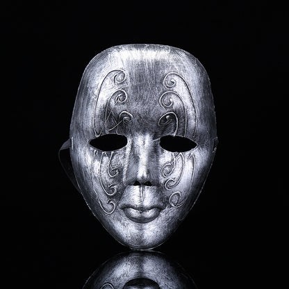 Venetian Vintage Mask for Halloween – Antique Carved Masquerade Mask, Adult & Child Party Prop for Fancy Dress Ball