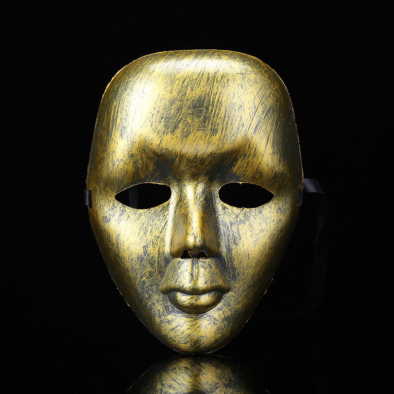 Venetian Vintage Mask for Halloween – Antique Carved Masquerade Mask, Adult & Child Party Prop for Fancy Dress Ball