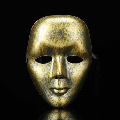 Venetian Vintage Mask for Halloween – Antique Carved Masquerade Mask, Adult & Child Party Prop for Fancy Dress Ball