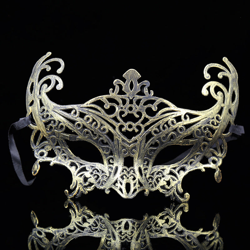 Venetian Vintage Mask for Halloween – Antique Carved Masquerade Mask, Adult & Child Party Prop for Fancy Dress Ball