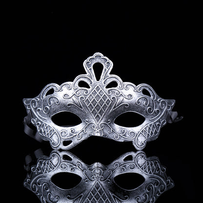 Venetian Vintage Mask for Halloween – Antique Carved Masquerade Mask, Adult & Child Party Prop for Fancy Dress Ball