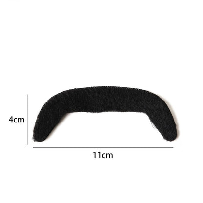 Halloween Fake Mustache & Beard Set – Costume Facial Hair for Adults, Funny Photo Booth Prop, Masquerade Party Supplies