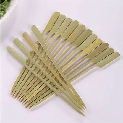 Japanese Teppo BBQ Skewers - Natural Bamboo Paddle Skewers for Yakitori & Grilling