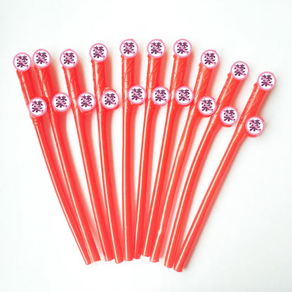 Bird Shaped Straws for Bachelorette Party – 10 Pack Multicolor Novelty Drinking Straws for Bar, Nightclub & Dance Party Supplies