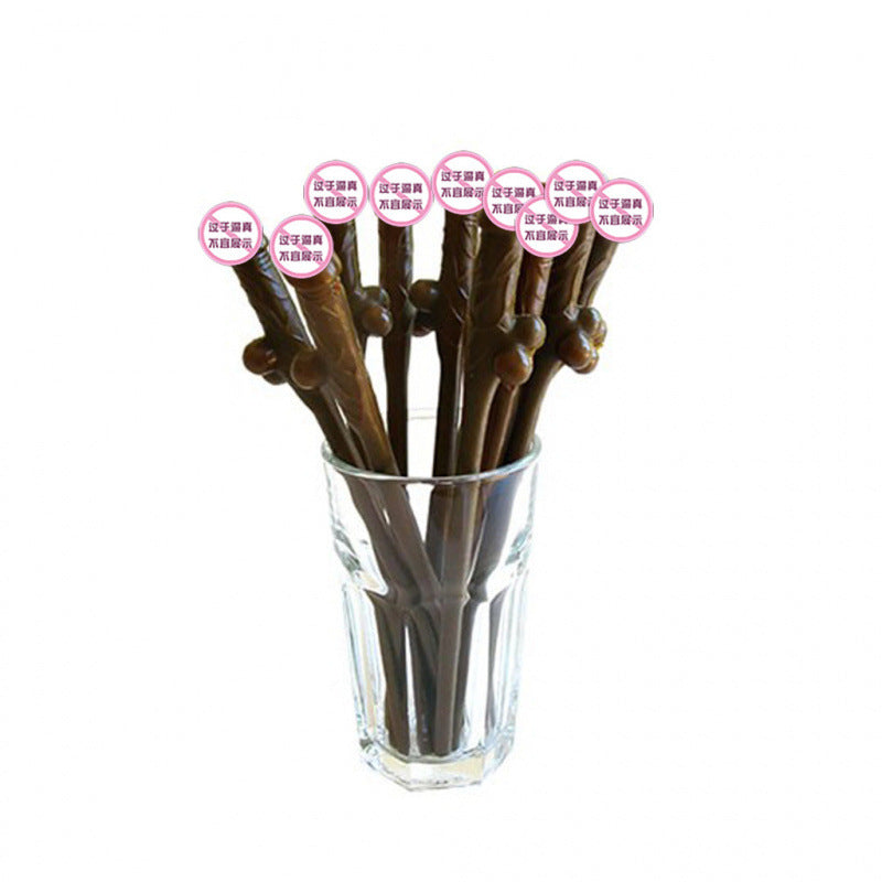 Bird Shaped Straws for Bachelorette Party – 10 Pack Multicolor Novelty Drinking Straws for Bar, Nightclub & Dance Party Supplies