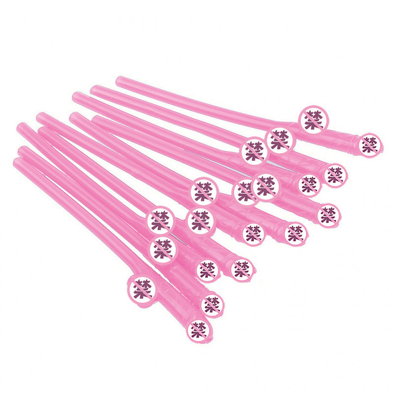 Bird Shaped Straws for Bachelorette Party – 10 Pack Multicolor Novelty Drinking Straws for Bar, Nightclub & Dance Party Supplies