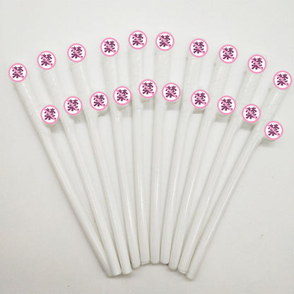 Bird Shaped Straws for Bachelorette Party – 10 Pack Multicolor Novelty Drinking Straws for Bar, Nightclub & Dance Party Supplies