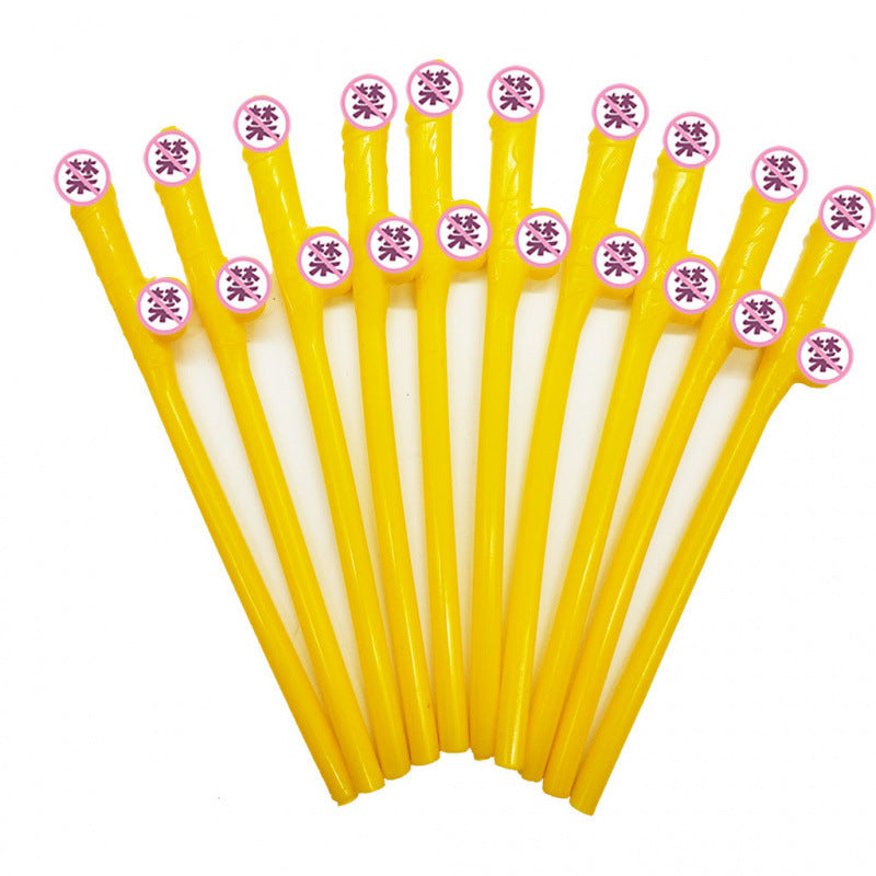 Bird Shaped Straws for Bachelorette Party – 10 Pack Multicolor Novelty Drinking Straws for Bar, Nightclub & Dance Party Supplies