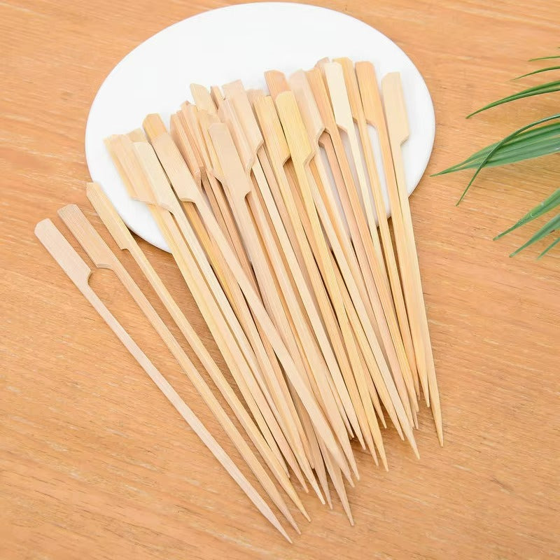 Japanese Teppo BBQ Skewers - Natural Bamboo Paddle Skewers for Yakitori & Grilling