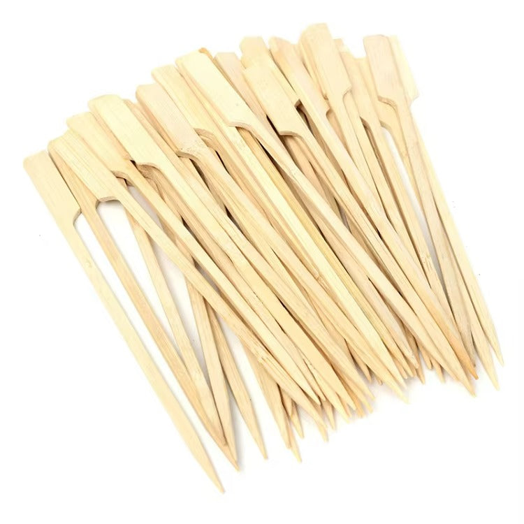 Japanese Teppo BBQ Skewers - Natural Bamboo Paddle Skewers for Yakitori & Grilling