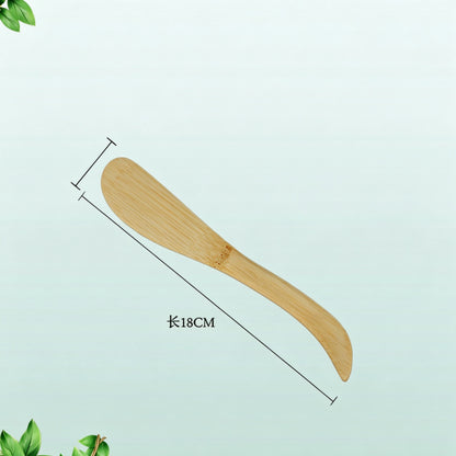 Dumpling filling spatula bamboo curved blade hooked tail