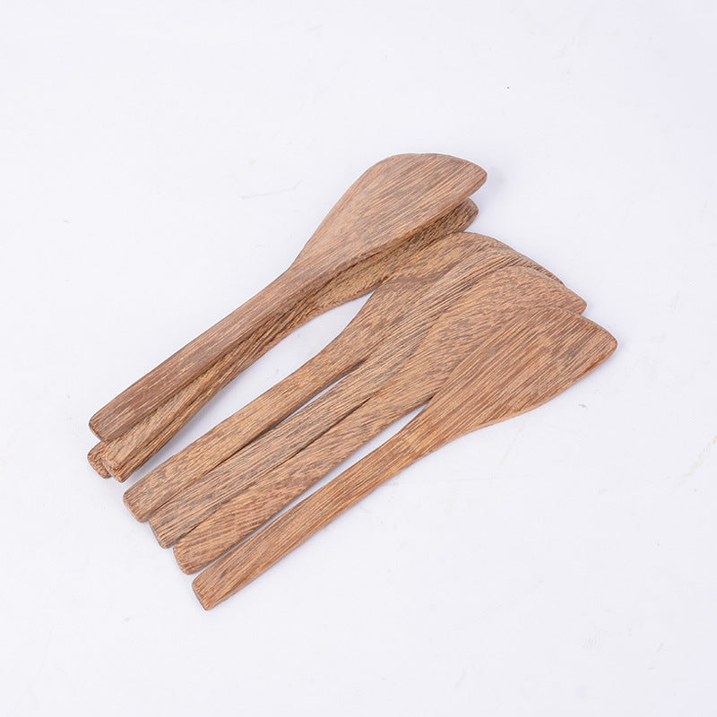 Dumpling filling spatula layered wenge and bamboo paddles