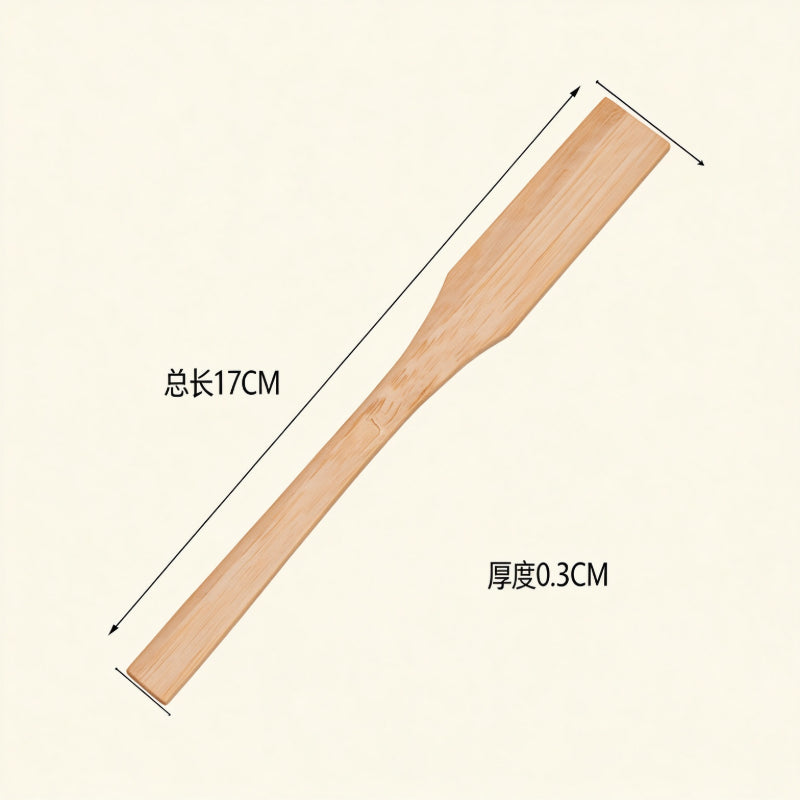 Dumpling filling spatula carbonized bamboo elongated straight paddle