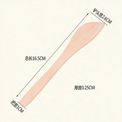 Dumpling filling spatula schima superba wood curved paddle