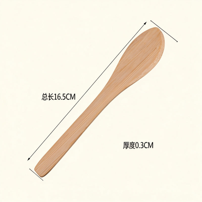 Dumpling filling spatula carbonized bamboo wide curved paddle