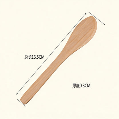 Dumpling filling spatula carbonized bamboo wide curved paddle